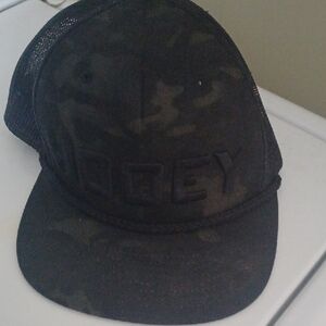 Camo Black Trucker Hat HOOEY Brand